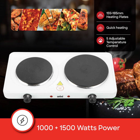 Sanford Dual Burner Electrical hot Plates | SF5012HPT - SANFORD MIDDLE EAST DWC L.L.C