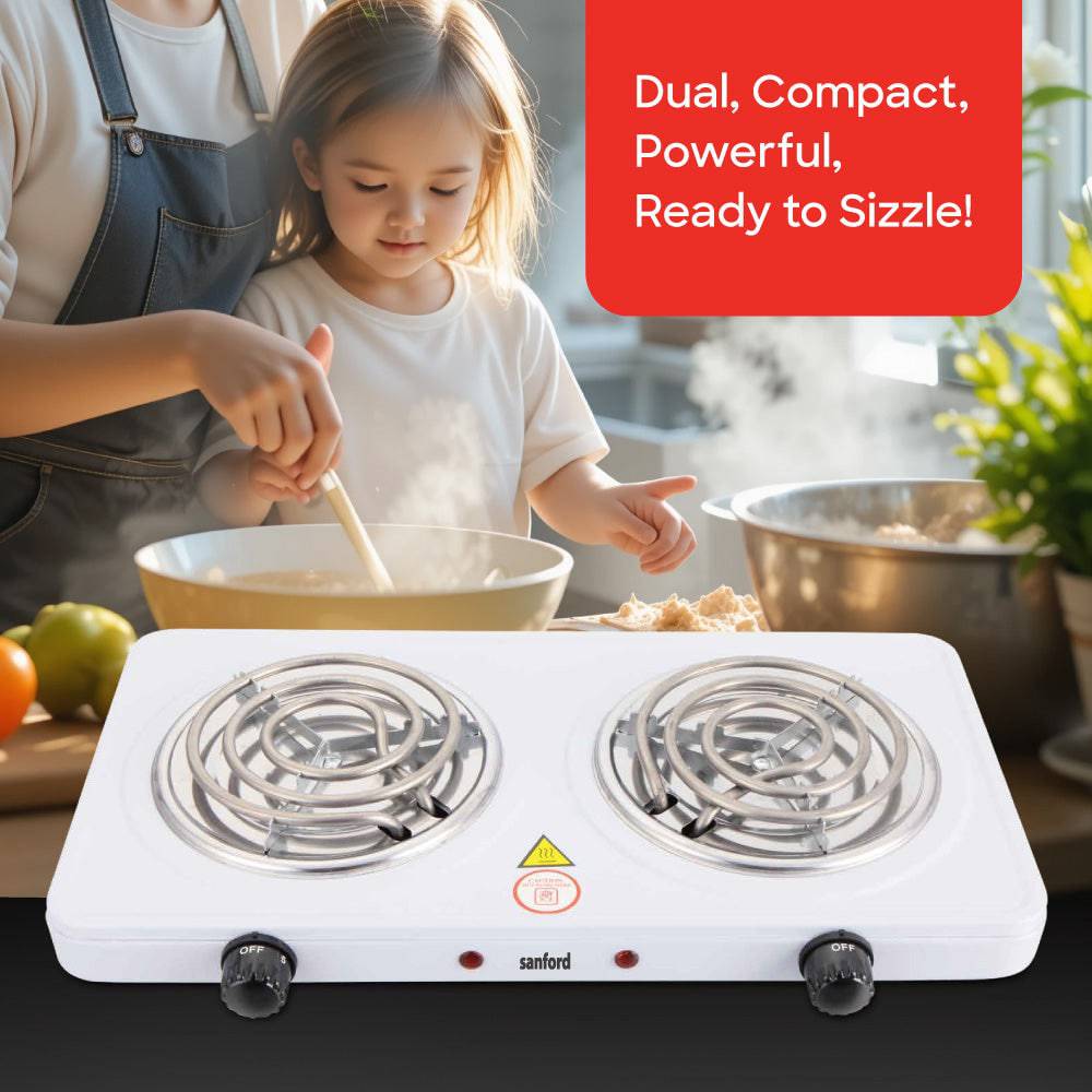 Sanford Dual Burner Electrical Spiral hot Plates | SF5014HPT - SANFORD MIDDLE EAST DWC L.L.C