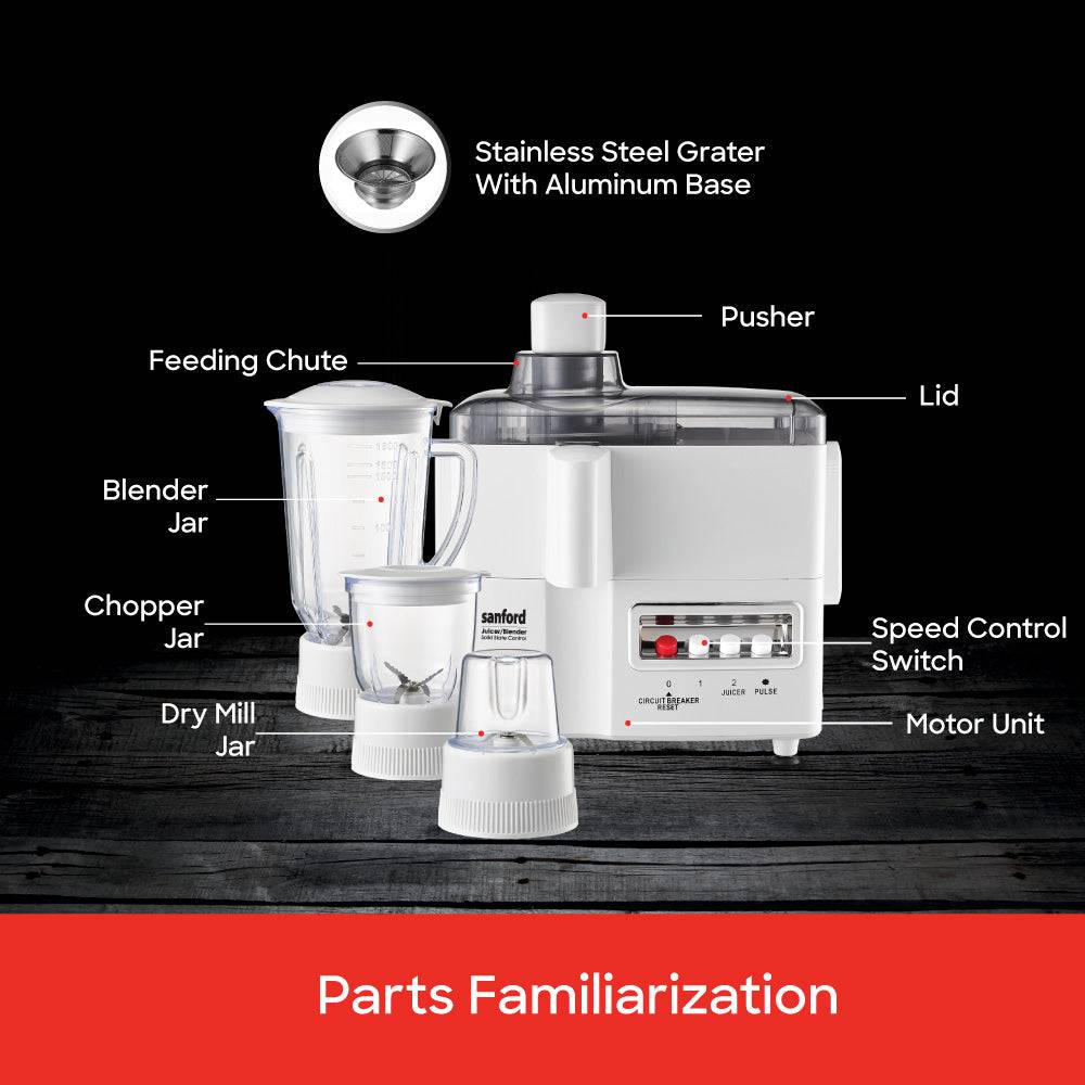 Sanford 4-in-1 Multi-Functional Food Processor | SF5501JB - SANFORD MIDDLE EAST DWC L.L.C