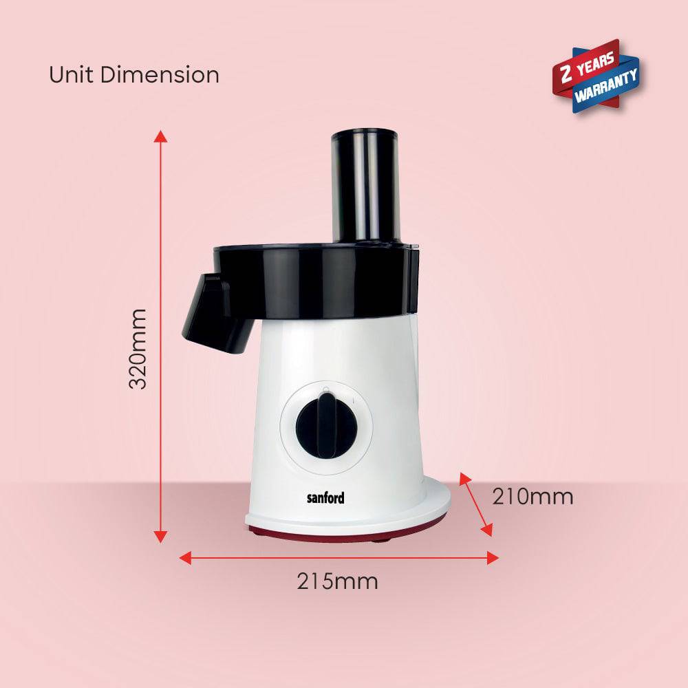 Sanford 5-in-1 slicer for quick and uniform food preparation