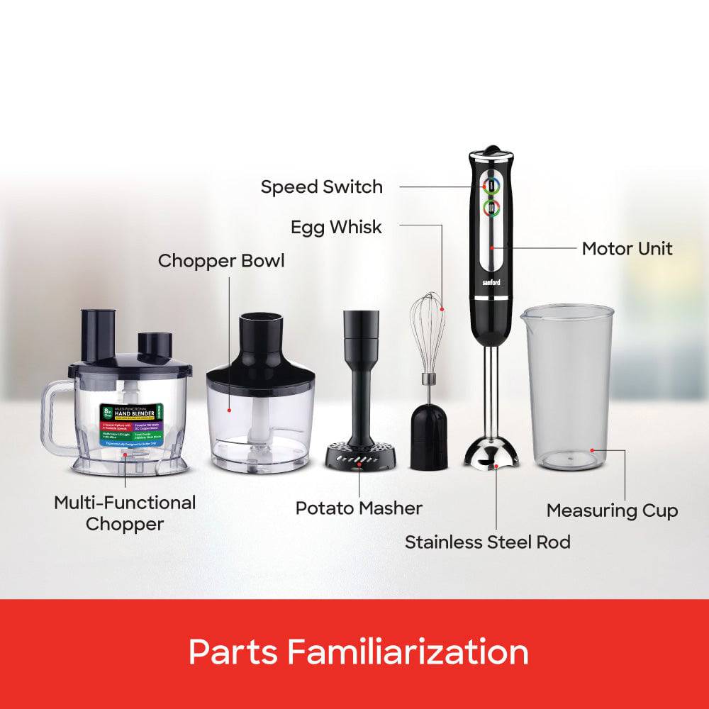 Sanford 8 In1 Multifunctional Hand Blender | SF6852MHB - SANFORD MIDDLE EAST DWC L.L.C