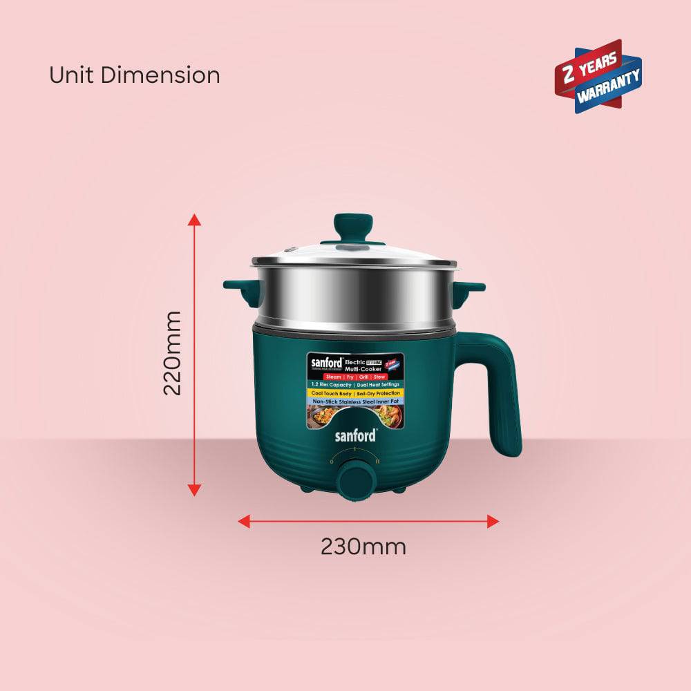 Sanford 1.2 Liter Electrical  Multi Purpose Cooker |SF1158MC - SANFORD MIDDLE EAST DWC L.L.C