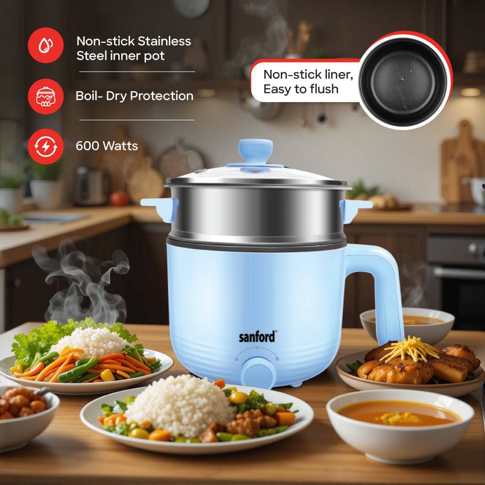 Sanford electric multi-cooker 1.2L capacity for 1-2 servings