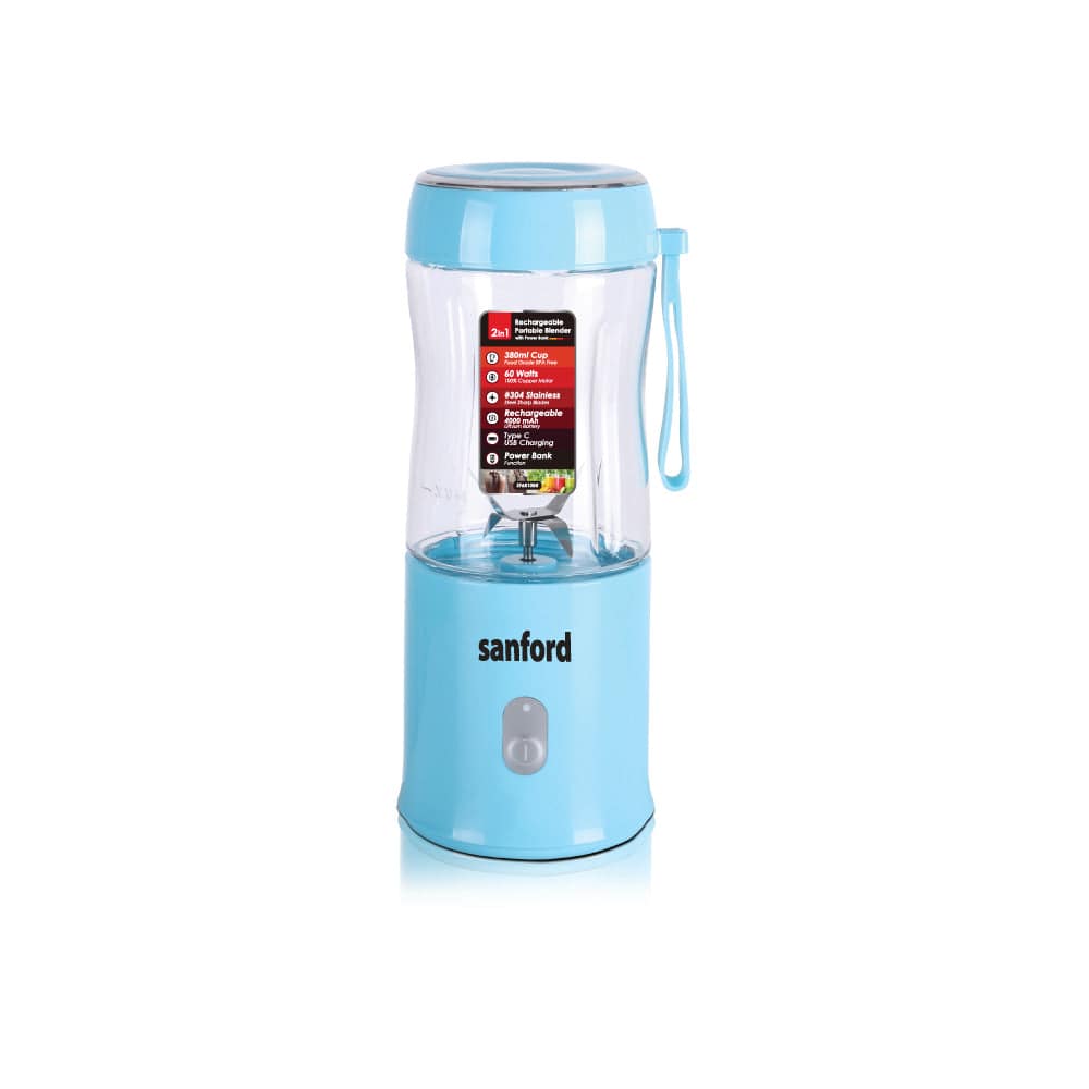 Sanford Rechargeable portable type C Smoothie blender 380 ml | SF6810BR-380ML - SANFORD MIDDLE EAST DWC L.L.C