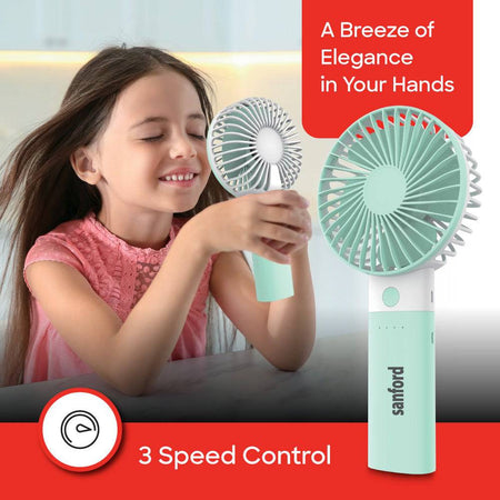Sanford Rechargeable Hand Fan with Power Bank Function | SF937HFN - SANFORD MIDDLE EAST DWC L.L.C