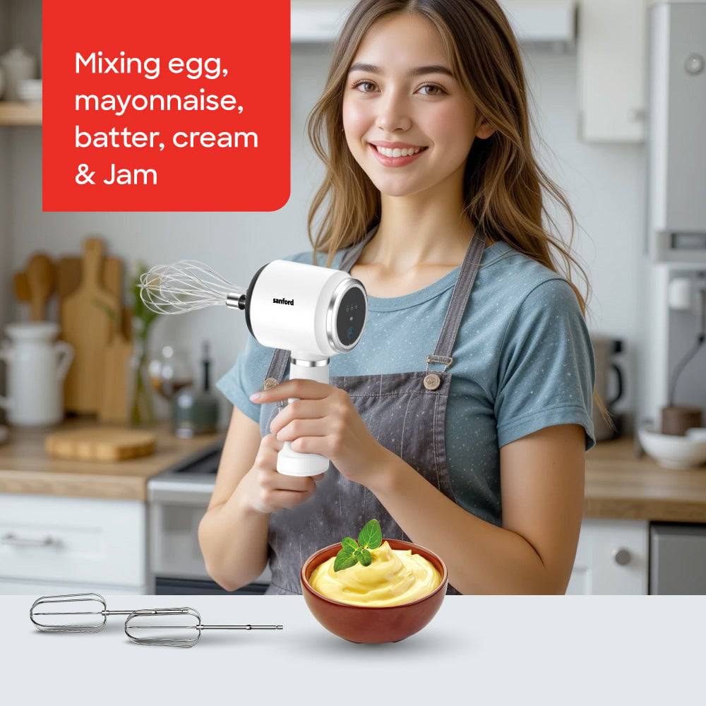 Sanford Multifunctional Rechargeable Hand Mixer | SF1333HM - SANFORD MIDDLE EAST DWC L.L.C