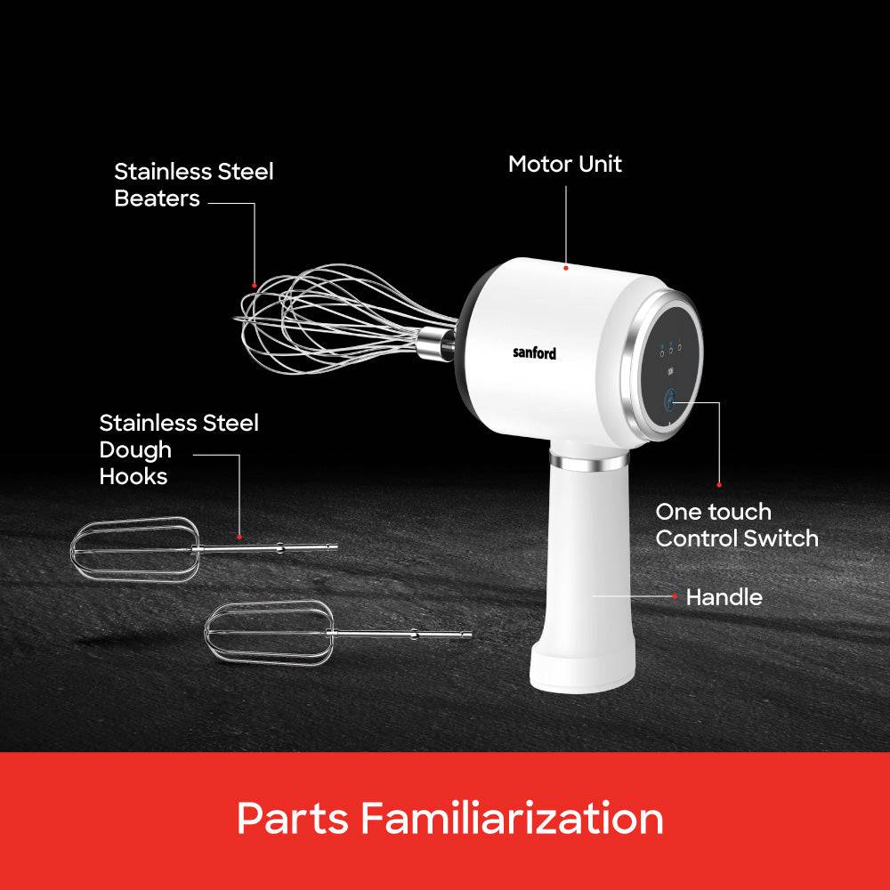 Sanford Multifunctional Rechargeable Hand Mixer | SF1333HM - SANFORD MIDDLE EAST DWC L.L.C