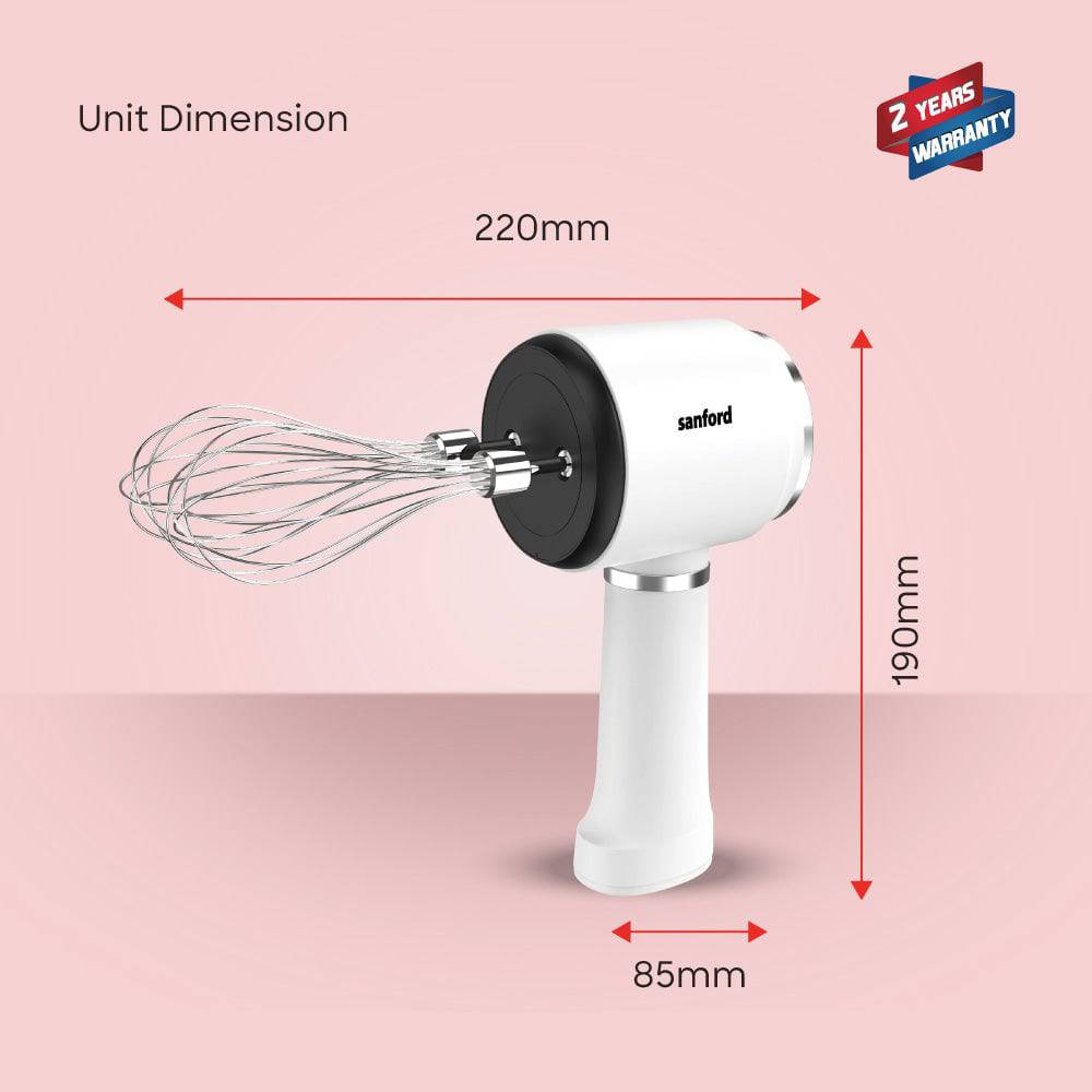 Sanford Multifunctional Rechargeable Hand Mixer | SF1333HM - SANFORD MIDDLE EAST DWC L.L.C