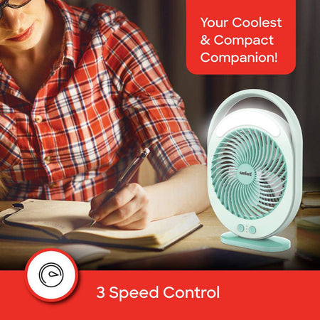 Sanford Rechargeable Fan With Led | SF6662MFN - SANFORD MIDDLE EAST DWC L.L.C