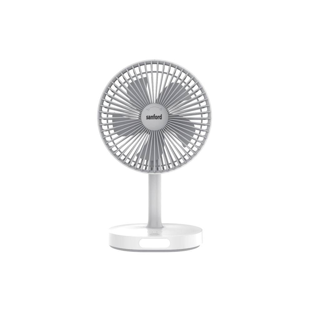 Sanford Rechargeable Mini Stand  fan with Led |SF6667MFN - SANFORD MIDDLE EAST DWC L.L.C