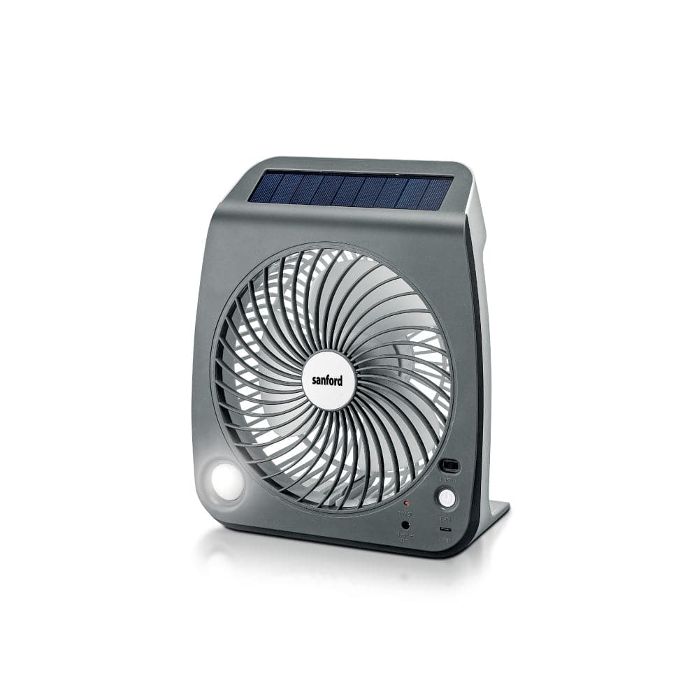 Sanford Rechargeable Solar Fan With Led | SF6654RTF - SANFORD MIDDLE EAST DWC L.L.C