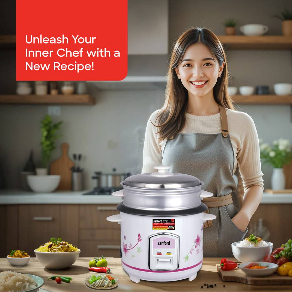 Sanford electric rice cooker non-stick pot for perfect rice every time