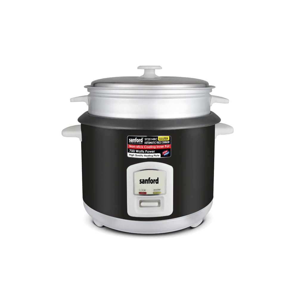 Sanford 1.5L Electric Rice Cooker With Steamer | SF2514RC - SANFORD MIDDLE EAST DWC L.L.C
