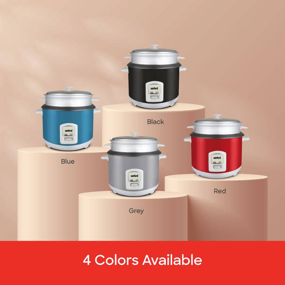 Sanford 1.5L Electric Rice Cooker With Steamer | SF2514RC - SANFORD MIDDLE EAST DWC L.L.C