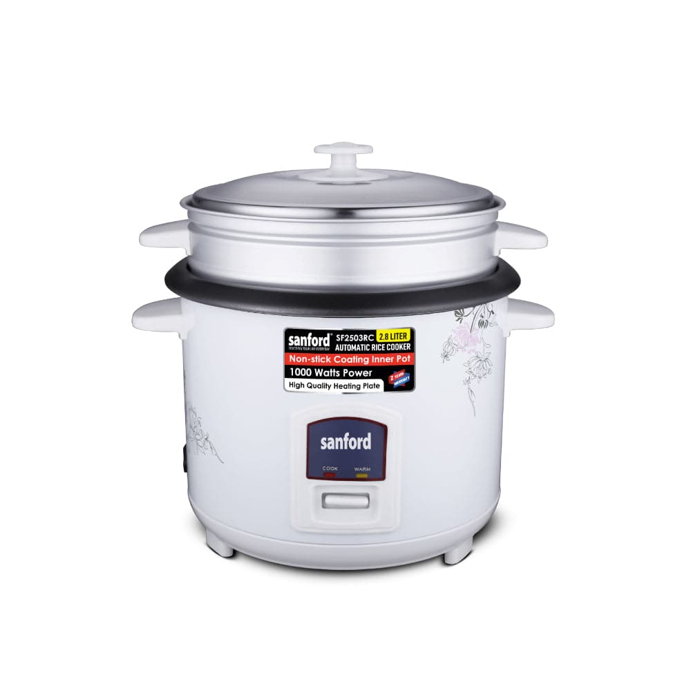 Sanford 2.8L Electric Rice Cooker With Steamer | SF2503RC - SANFORD MIDDLE EAST DWC L.L.C