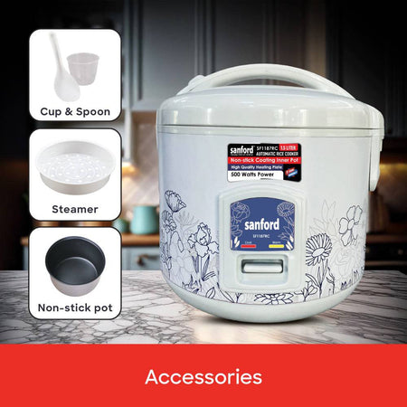 Sanford rice cooker inner pot with measurement markings and steam vent