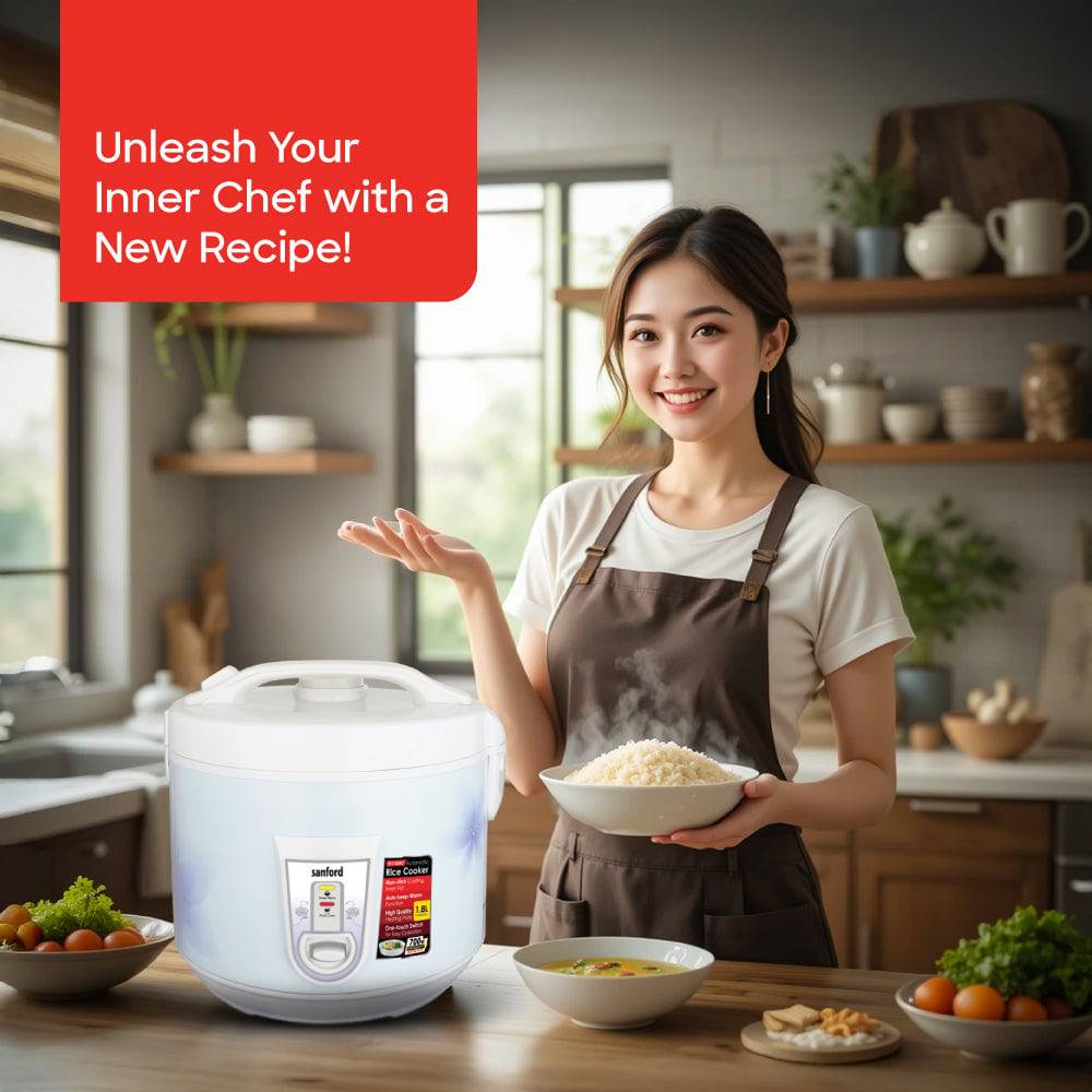Sanford 1.8L Electric Rice Cooker |SF1150RC - SANFORD MIDDLE EAST DWC L.L.C