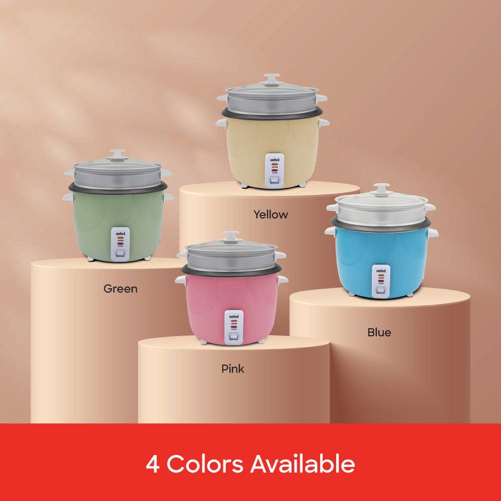 Sanford 1.5L Electric Rice Cooker With Steamer | SF1160RC - SANFORD MIDDLE EAST DWC L.L.C