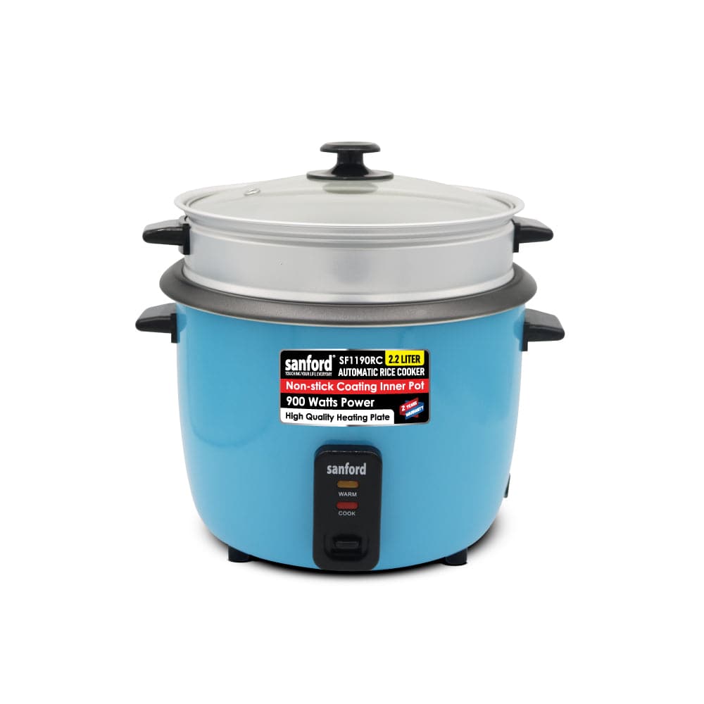 Sanford 2.2L Electric Rice Cooker With Steamer | SF1190RC - SANFORD MIDDLE EAST DWC L.L.C