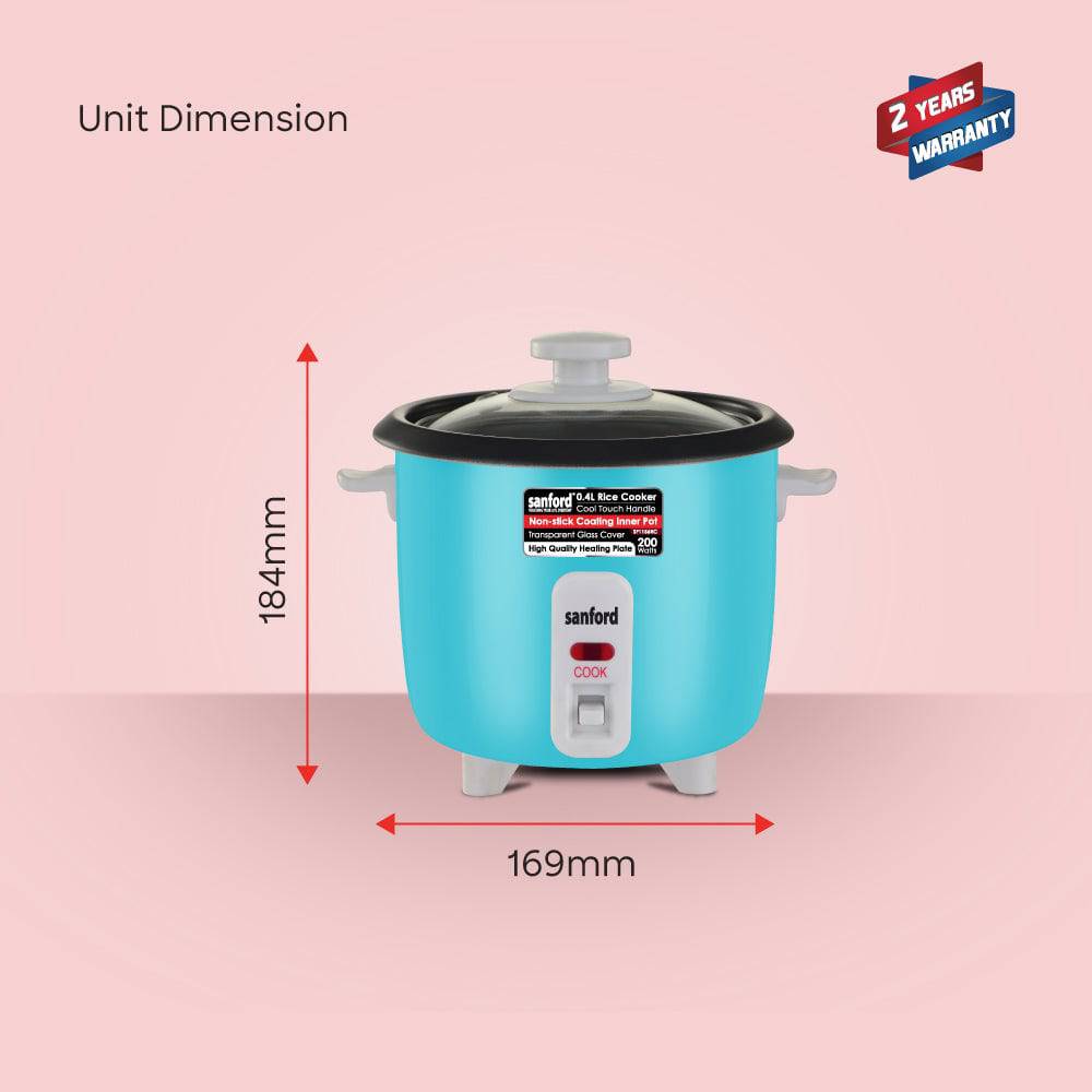 Sanford 400 ml Electric Rice Cooker  | SF1156RC - SANFORD MIDDLE EAST DWC L.L.C