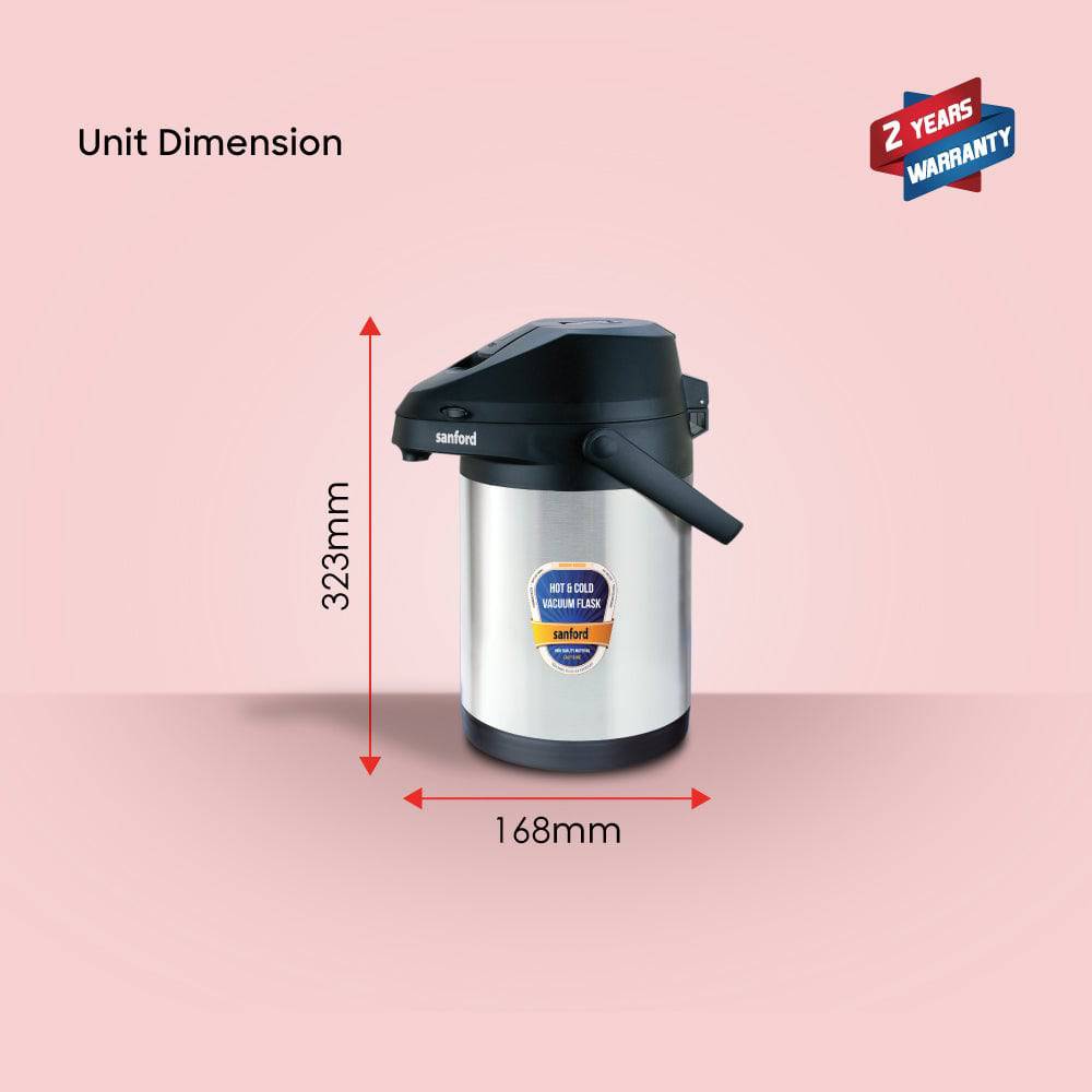 Sanford 3.0-Liter Stainless Steel Airpot Beverage Flask | SF169AVF-3.0L - SANFORD MIDDLE EAST DWC L.L.C