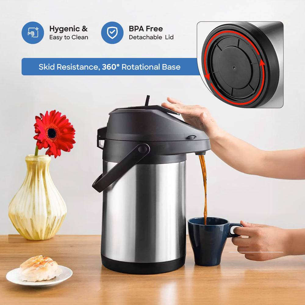 Sanford 3.0-Liter Stainless Steel Airpot Beverage Flask | SF169AVF-3.0L - SANFORD MIDDLE EAST DWC L.L.C