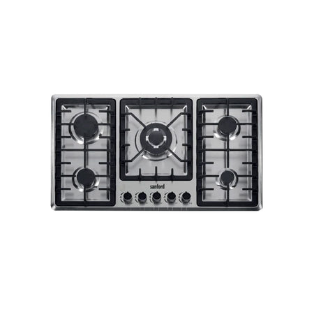 5 burner stainless steel gas hob FSD safety device sanford 1