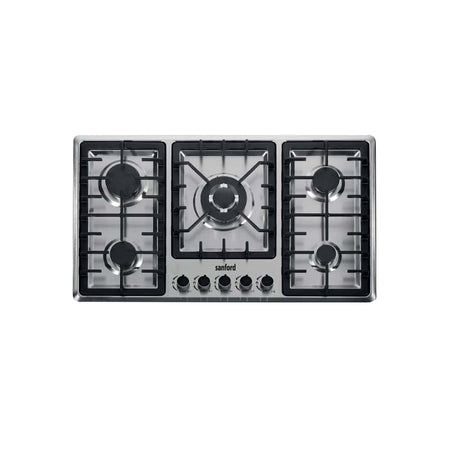 Sanford Stainless Steel 5-Burner Gas Hob with FSD Safety device | SF5452GH-FSD - SANFORD MIDDLE EAST DWC L.L.C