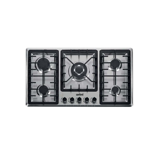 Sanford Stainless Steel 5-Burner Gas Hob with FSD Safety device | SF5452GH-FSD - SANFORD MIDDLE EAST DWC L.L.C
