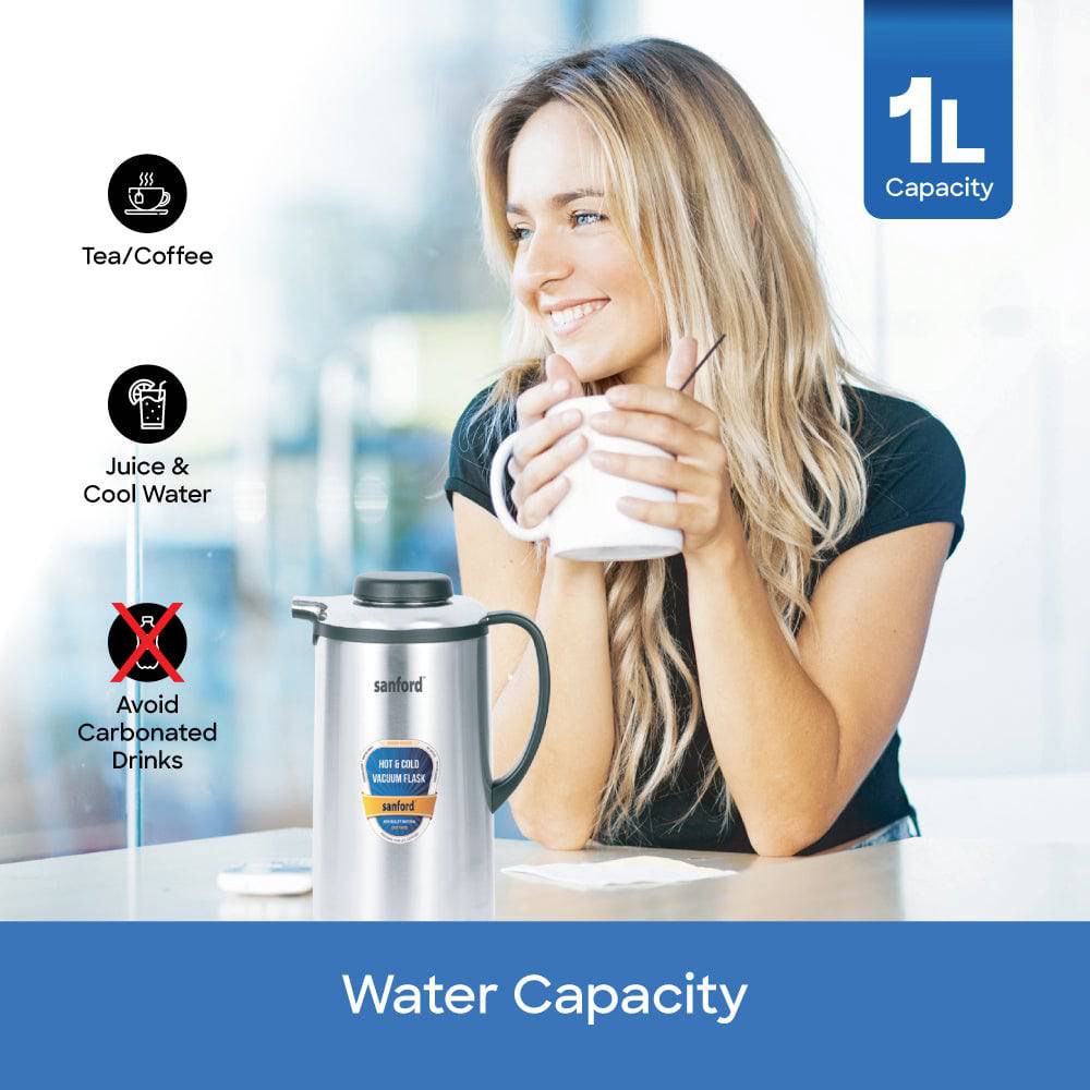 Sanford 1.0L Stainless Steel Vacuum Flask | SF161SVF - SANFORD MIDDLE EAST DWC L.L.C