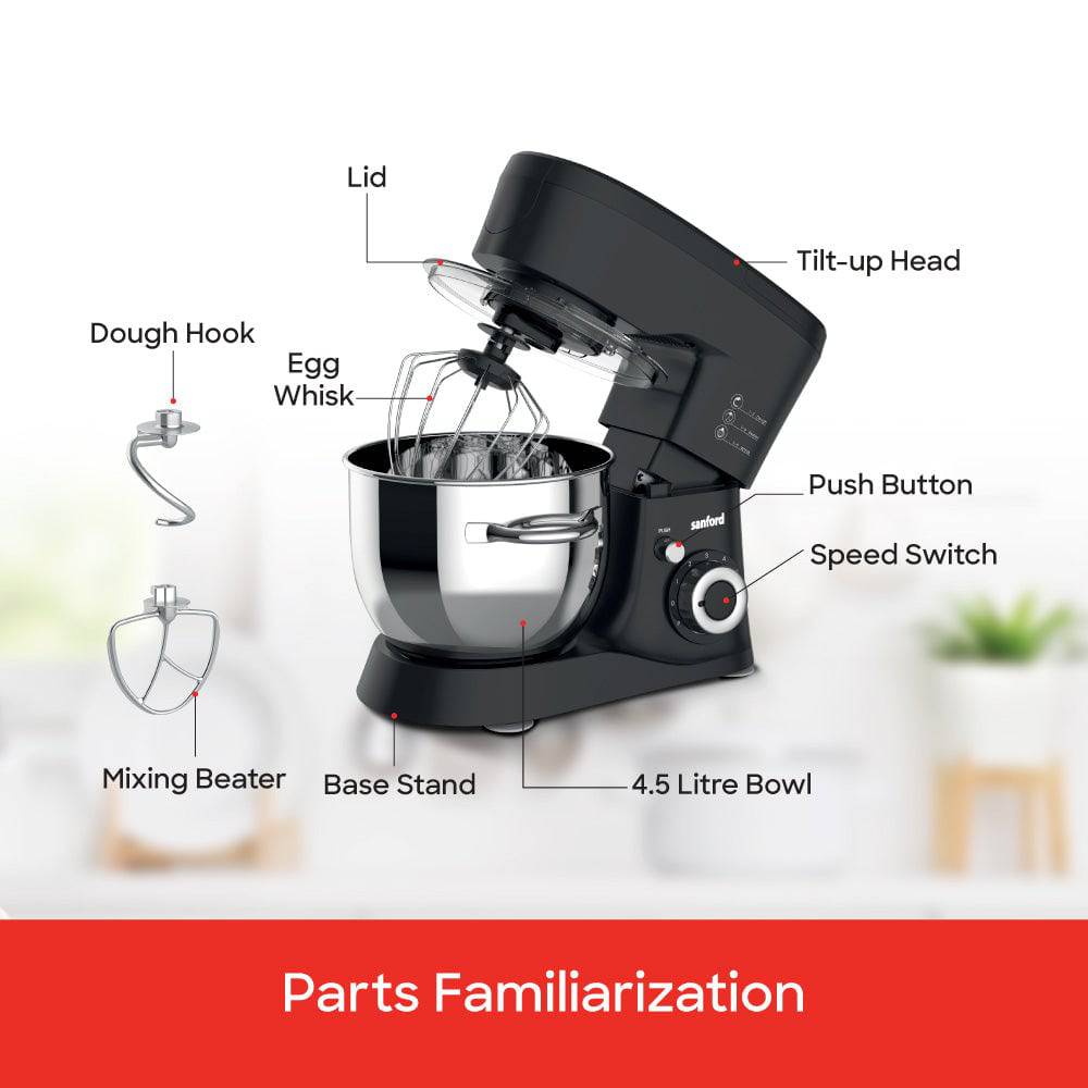 Sanford Multifunctional 4.5L Stand Mixer | SF1362SM - SANFORD MIDDLE EAST DWC L.L.C