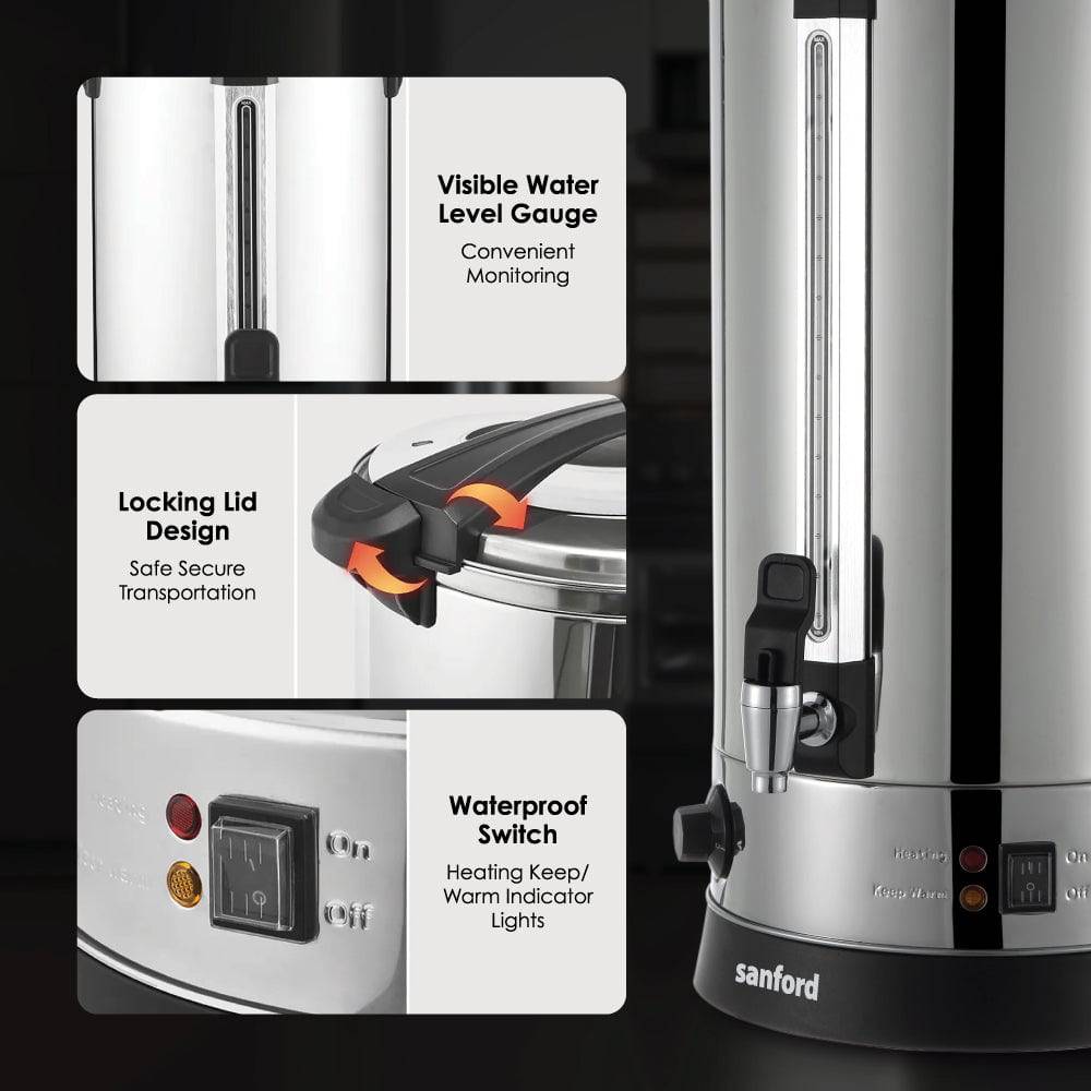 Sanford 28L Stainless Steel Electric Water Boiler | SF8200WB - SANFORD MIDDLE EAST DWC L.L.C