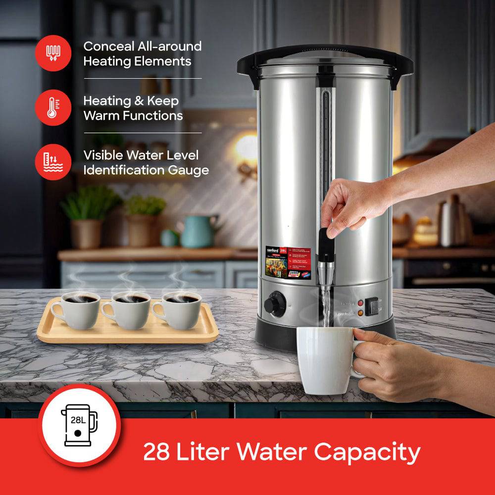 Sanford 28L Stainless Steel Electric Water Boiler | SF8200WB - SANFORD MIDDLE EAST DWC L.L.C